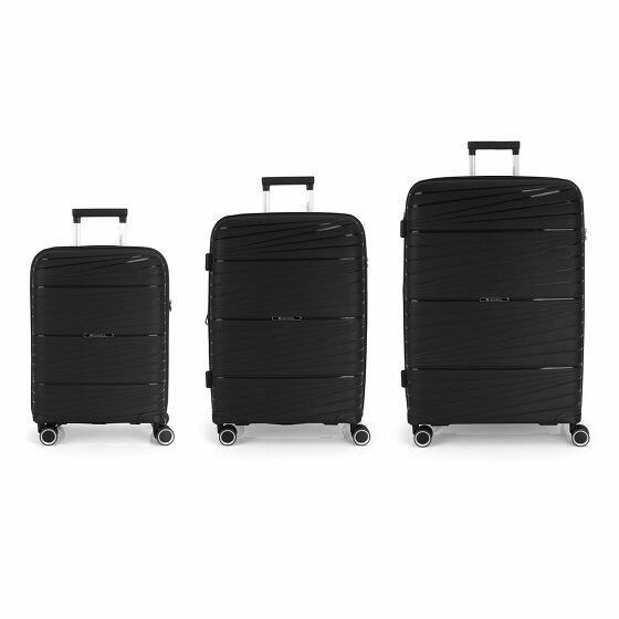 Gabol Kiba 4-Wheel Suitcase Set 3szt. schwarz