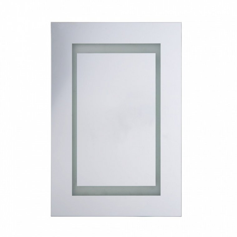 Szafka łazienkowa wisząca z lustrem LED 40 x 60 cm biała MALASPINA kod: 4251682244497