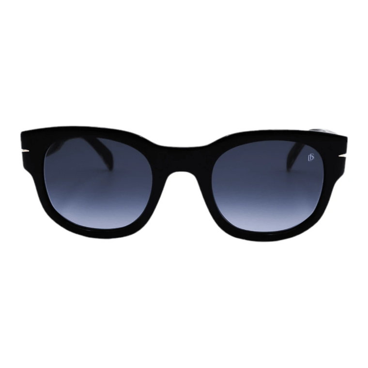 Czarne okulary przeciwsłoneczne prostokątne Eyewear by David Beckham