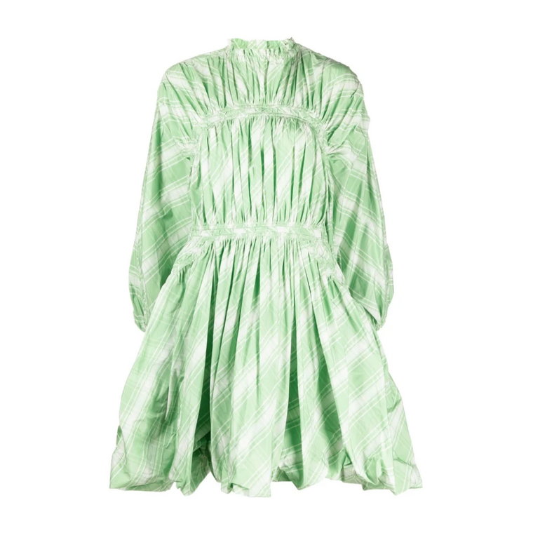 Zielona Sukienka Modowa Jil Sander
