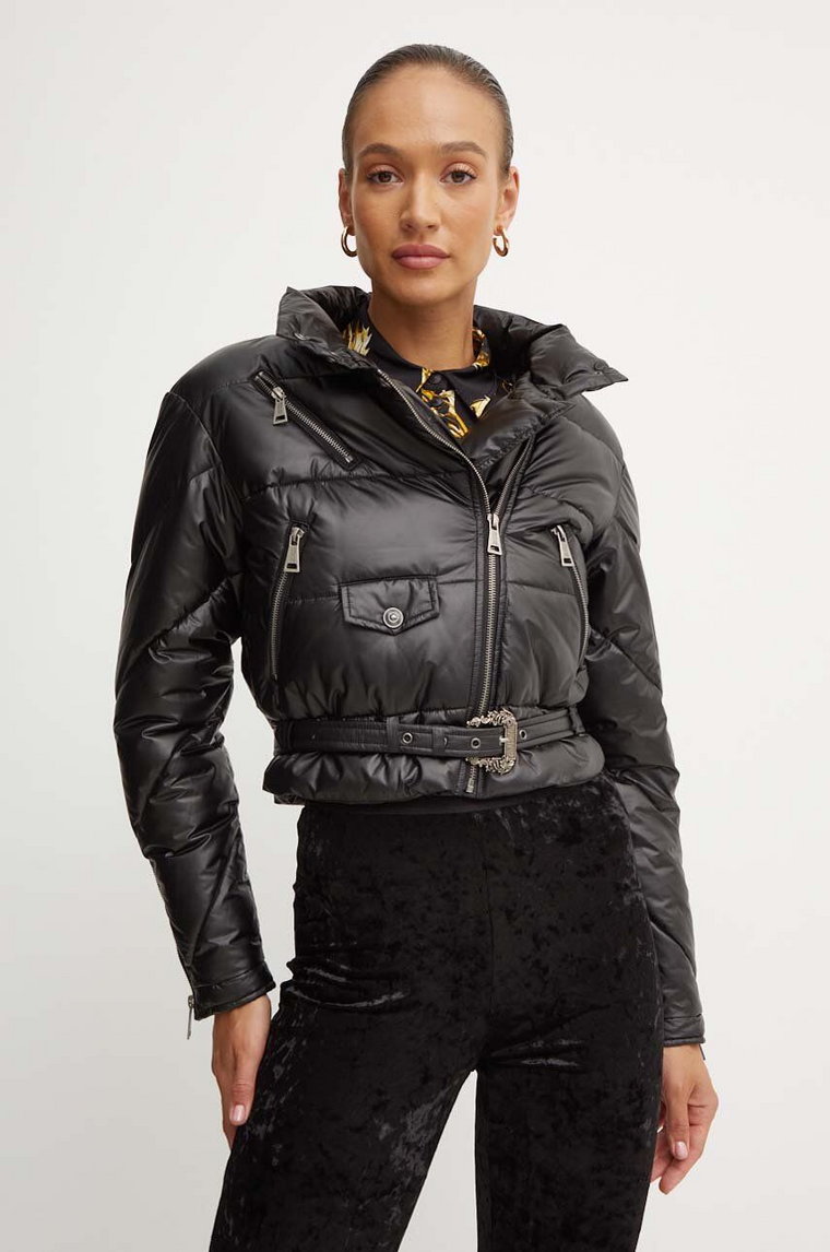 Versace Jeans Couture kurtka damska kolor czarny przejściowa 77HAS417 CQ06D
