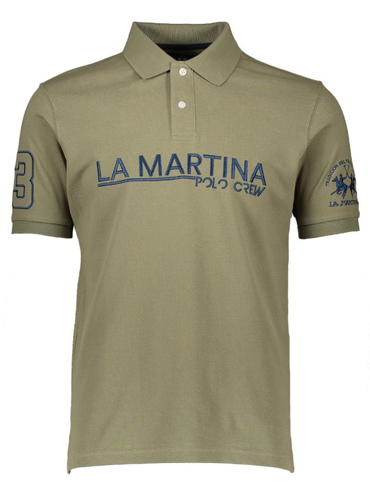 La Martina Koszulka polo w kolorze khaki
