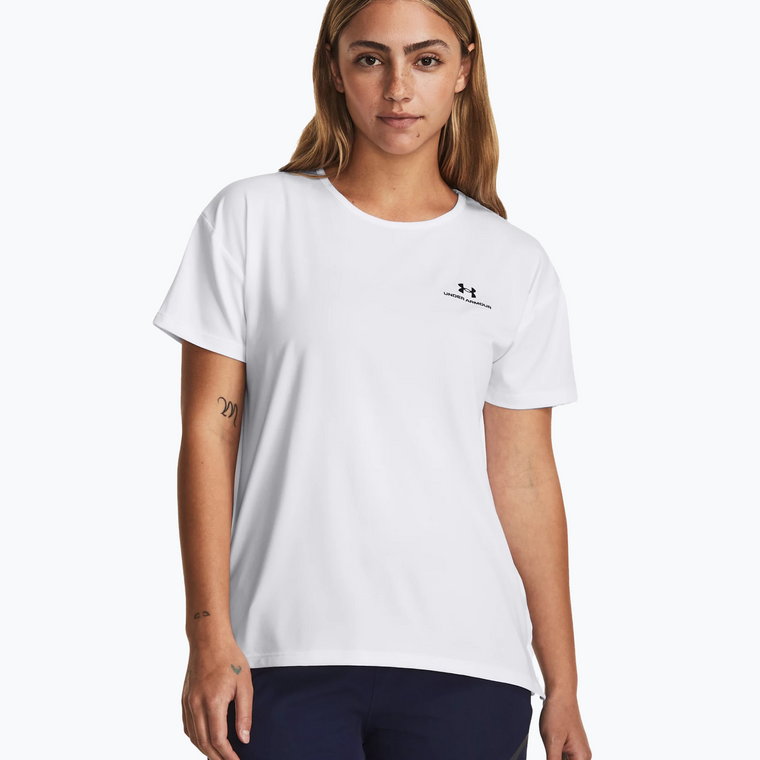 Koszulka treningowa damska Under Armour Rush Energy 2.0 white/black | WYSYŁKA W 24H | 30 DNI NA ZWROT