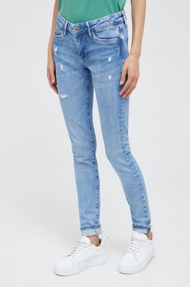 Pepe Jeans jeansy damskie medium waist