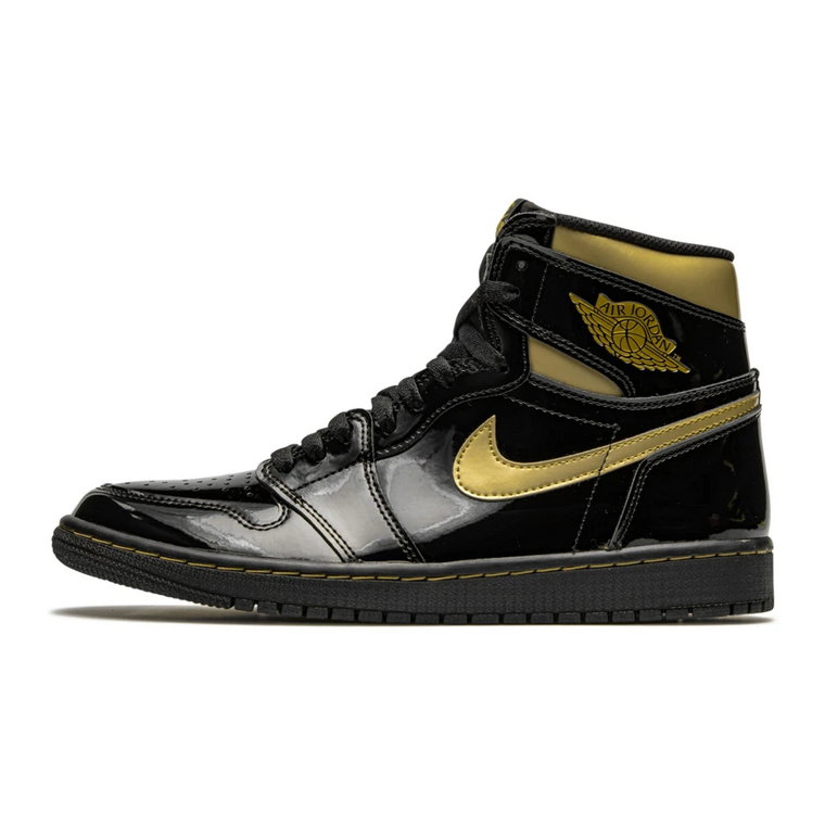 Wysokie czarne złote buty sportowe Jordan