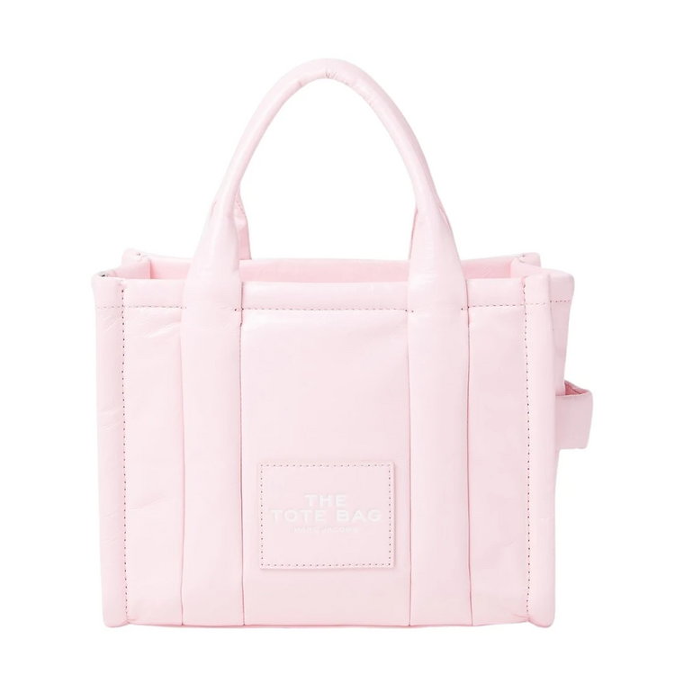 Błyszcząca mała torba Tote Crinkle z naszywką z logo Marc Jacobs