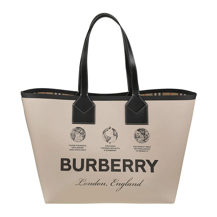 Beżowa Heritage Torebka Burberry