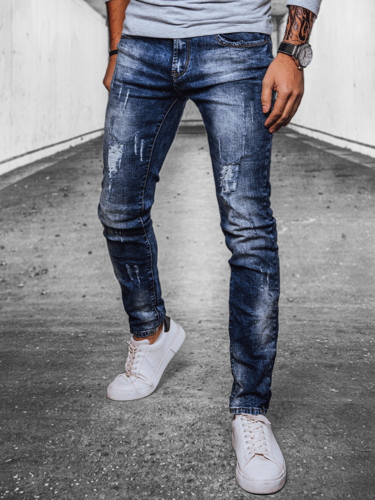 Spodnie męskie jeansowe niebieskie Dstreet UX4071