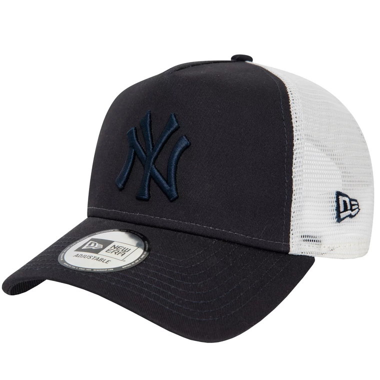 New Era League Essentials Trucker New York Yankees Cap 60435247, Męskie, Granatowe, czapki z daszkiem, bawełna, rozmiar: OSFM