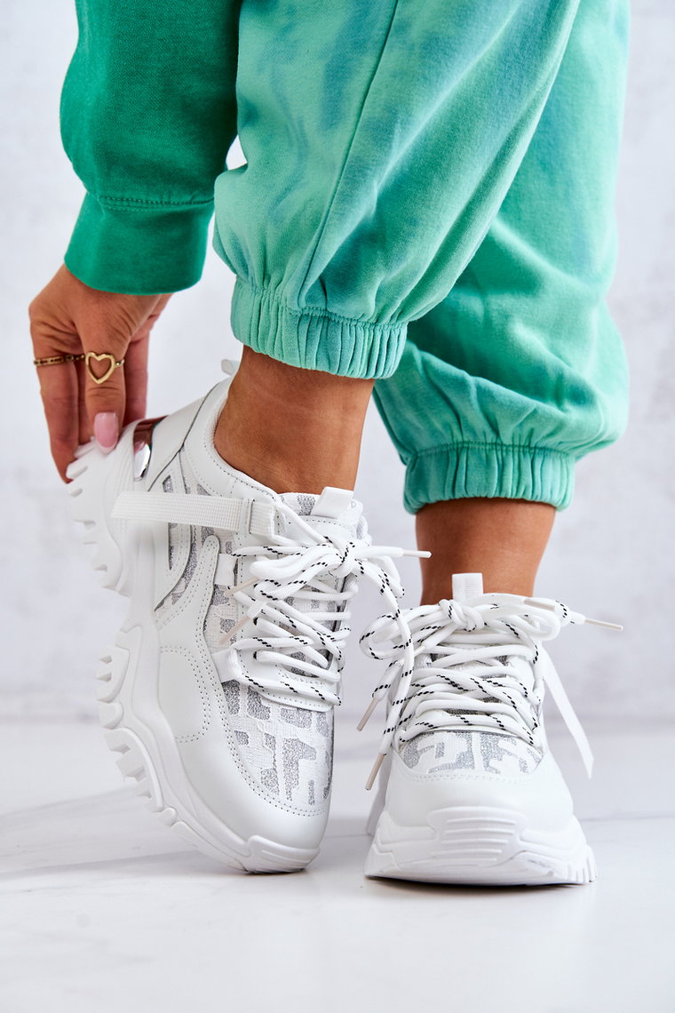 Sneakersy Buty Sportowe Masywna Podeszwa Białe Your Style