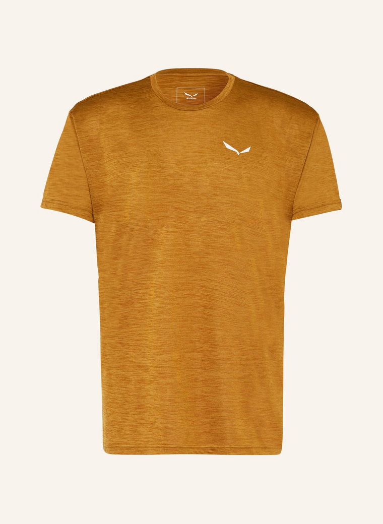 Salewa T-Shirt Puez Melange Dry'ton braun