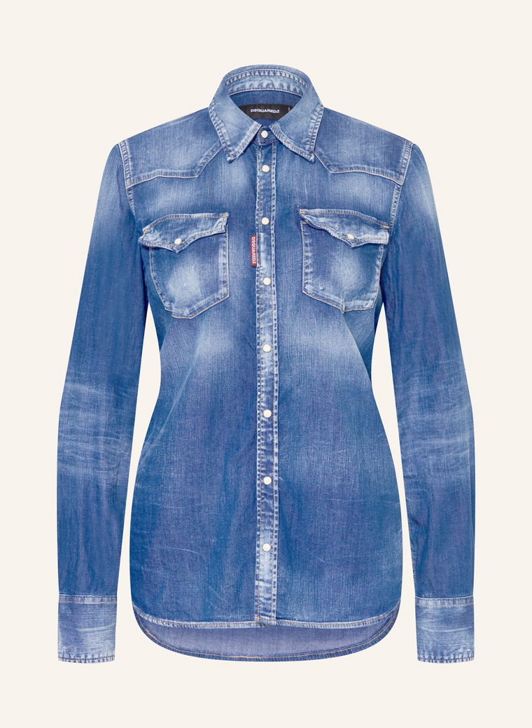 dsquared2 Bluzka Jeansowa blau