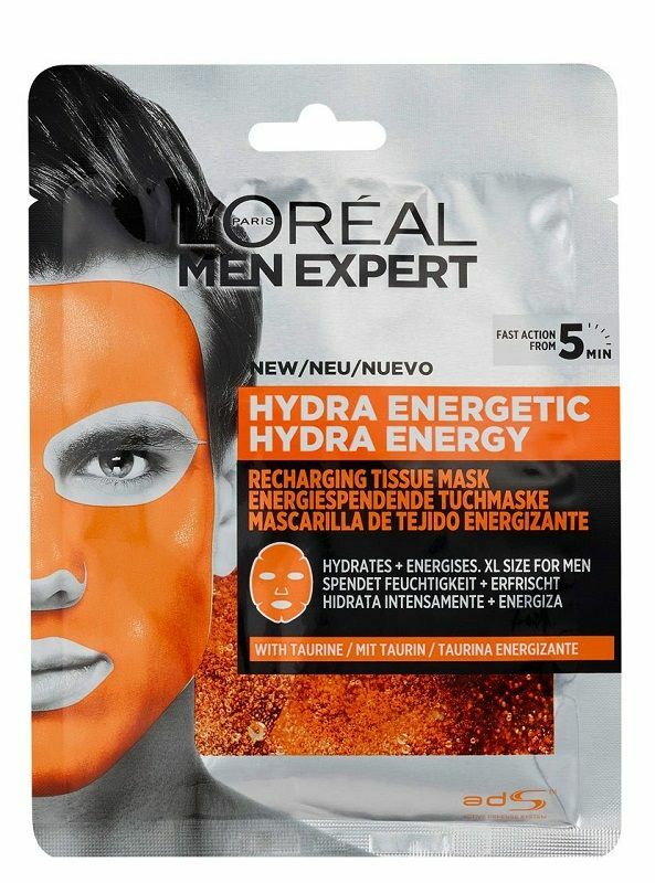 L'Oreal Men Expert Hydra Energetic - Maska w płachcie 30g