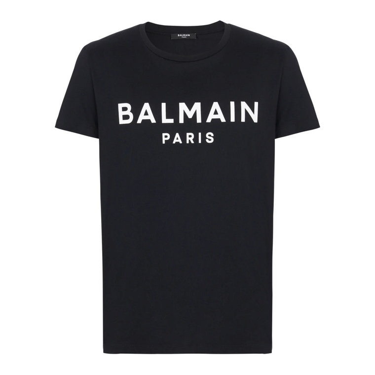 T-shirt z nadrukiem Paryż krótki rękaw Balmain