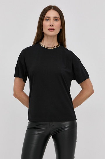 Nissa t-shirt damski kolor czarny
