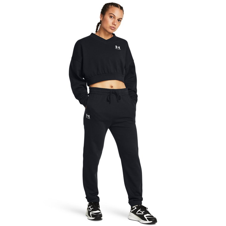 Damskie spodnie dresowe Under Armour UA Rival Terry Jogger - czarne