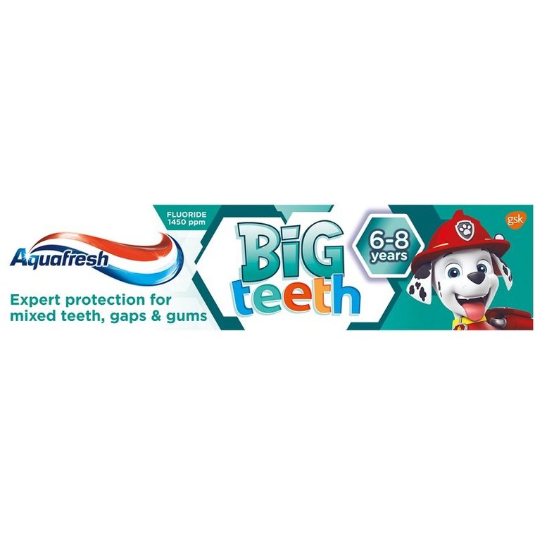 Aquafresh, Big Teeth pasta do zębów Psi Patrol 50ml