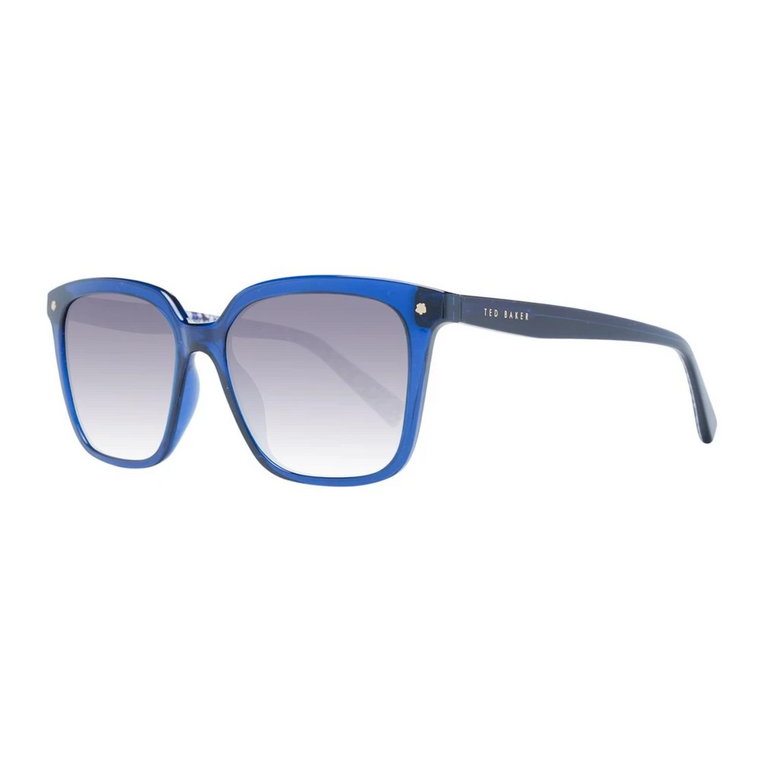 Niebieskie Kwadratowe Okulary Przeciwsłoneczne z Gradientowymi Szkłami - Ochrona UV Ted Baker