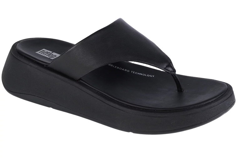 FitFlop F-Mode FW4-090, Damskie, Czarne, japonki, skóra licowa, rozmiar: 36