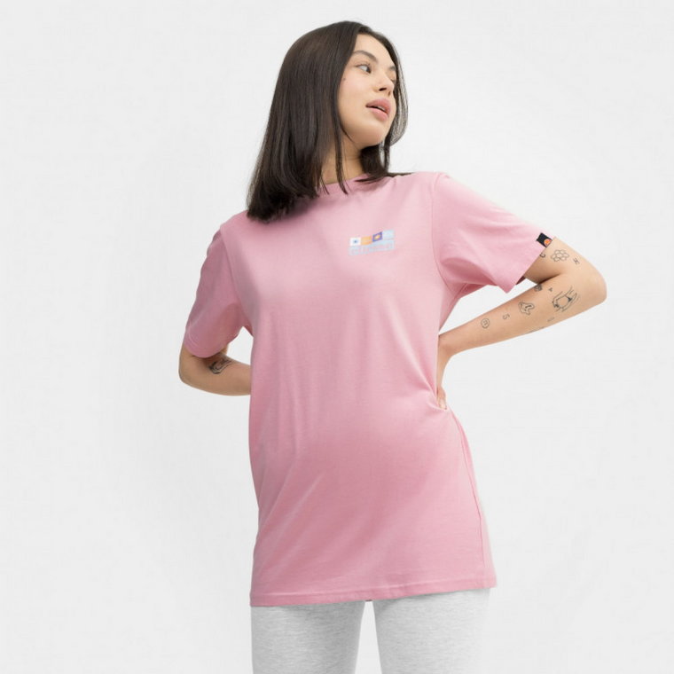 Damski t-shirt z nadrukiem Ellesse Petalian - różowy