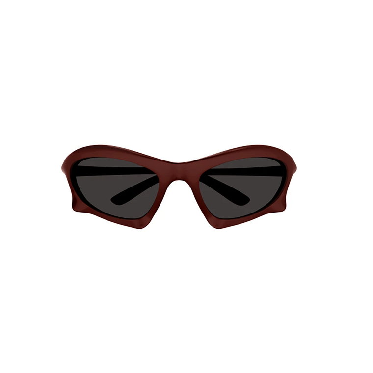 Czerwone okulary przeciwsłoneczne dla kobiet Balenciaga