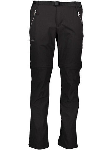 Regatta Spodnie funkcyjne Zipp-off "Xert Strch II" w kolorze czarnym