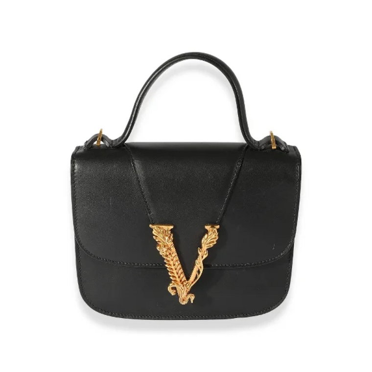 Pre-owned Leather handbags Versace Pre-owned