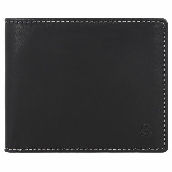 Esquire Dallas Wallet Leather 10 cm schwarz