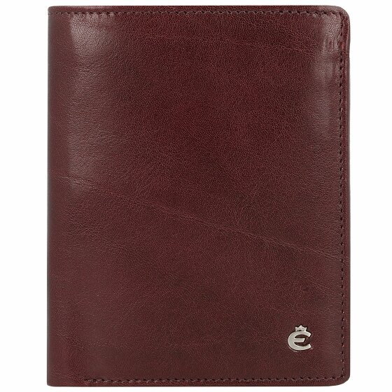 Esquire Toscana Portfel Ochrona RFID Skórzany 9 cm coffee