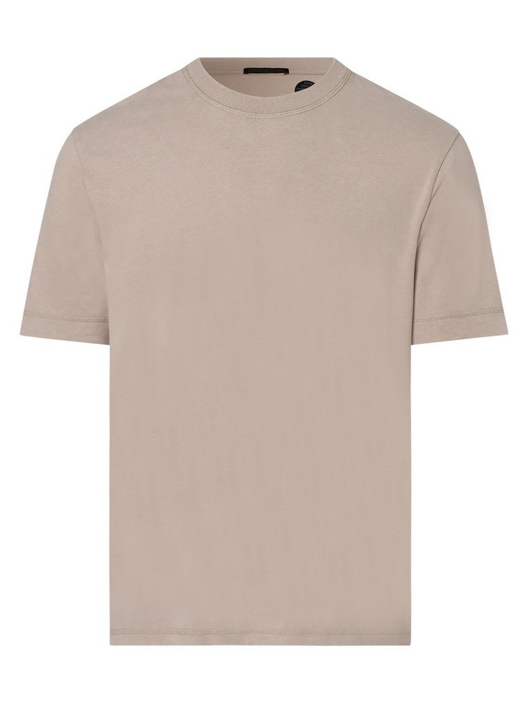 Drykorn - T-shirt męski  Raphael, brązowy|szary