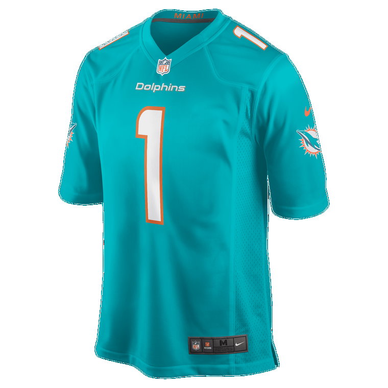 Męska koszulka meczowa do futbolu amerykańskiego NFL Miami Dolphins (Tua Tagovailoa) - Zieleń