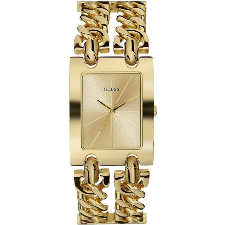 Zegarek na bransolecie z kwarcem w kolorze złotym Guess