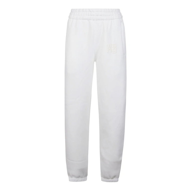 Biała Puff Paint Logo Sweatpant T by Alexander Wang