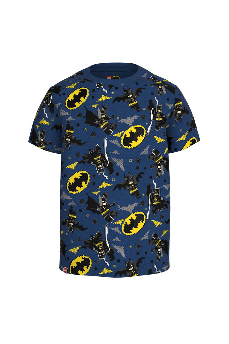 T-shirt bawełniany chłopięcy LEGOBatman granatowy