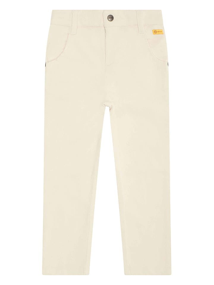 Steiff Spodnie sztruksowe w kolorze kremowym