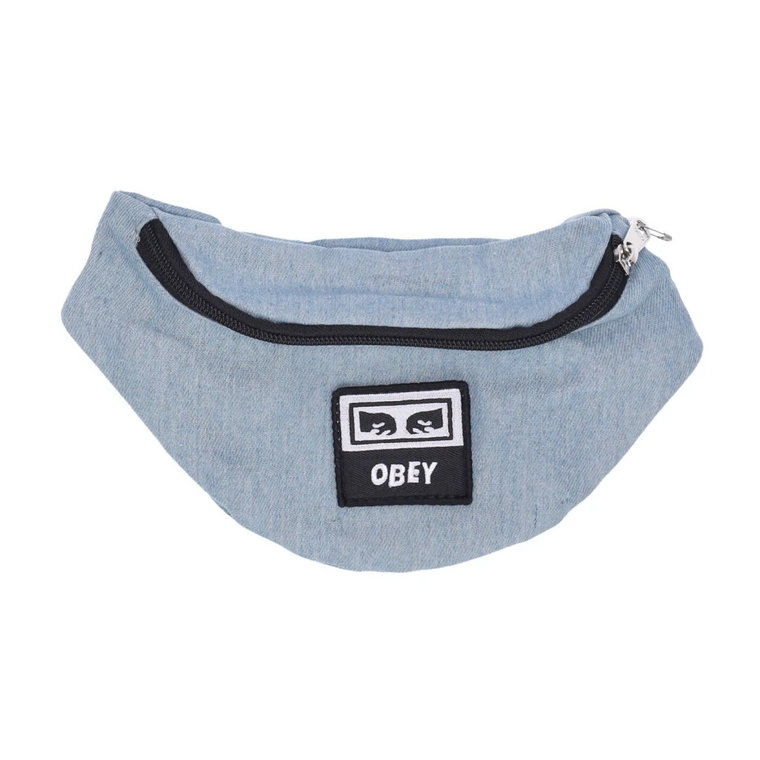 Denimowa Hip Bag z Górną Kieszenią Obey