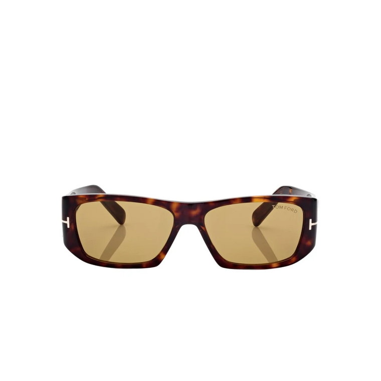 Brązowe Okulary Przeciwsłoneczne w Kształcie Kwadratu Tom Ford