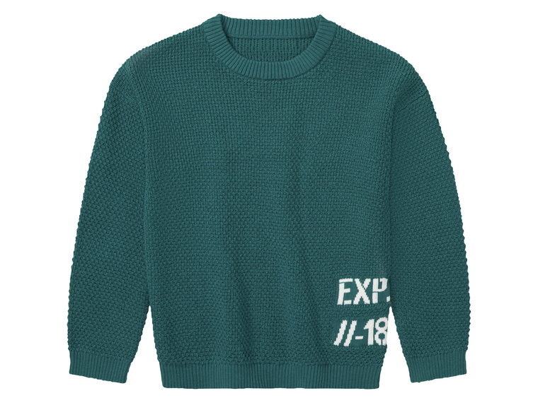 lupilu Sweter dziecięcy z bawełny (110/116, Zielony)