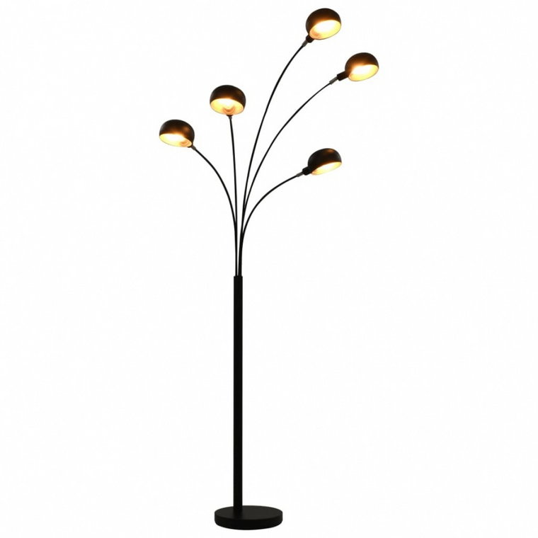 Lampa stojąca, 200 cm, 5 x E14, czarno-złota kod: V-282418