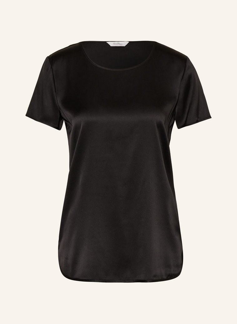 Maxmara Leisure Bluzka Cortona Z Jedwabiu schwarz