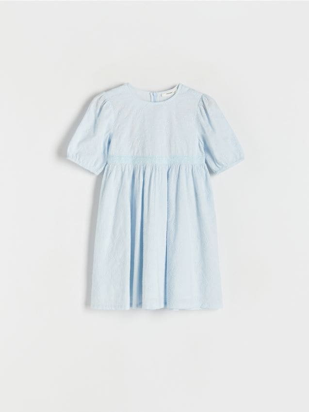 Reserved - Sukienka z kwiatowym wzorem - jasnoniebieski