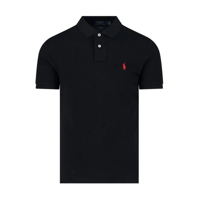 Klasyczna Czarna Koszulka Polo dla Mężczyzn Ralph Lauren