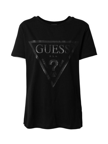 GUESS Koszulka 'Adele'  szary / czarny