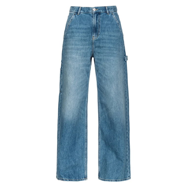 Luźne jeansy robocze Pinko
