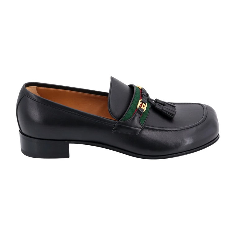 Metalowe Loafersy z Logo GG dla Mężczyzn Gucci