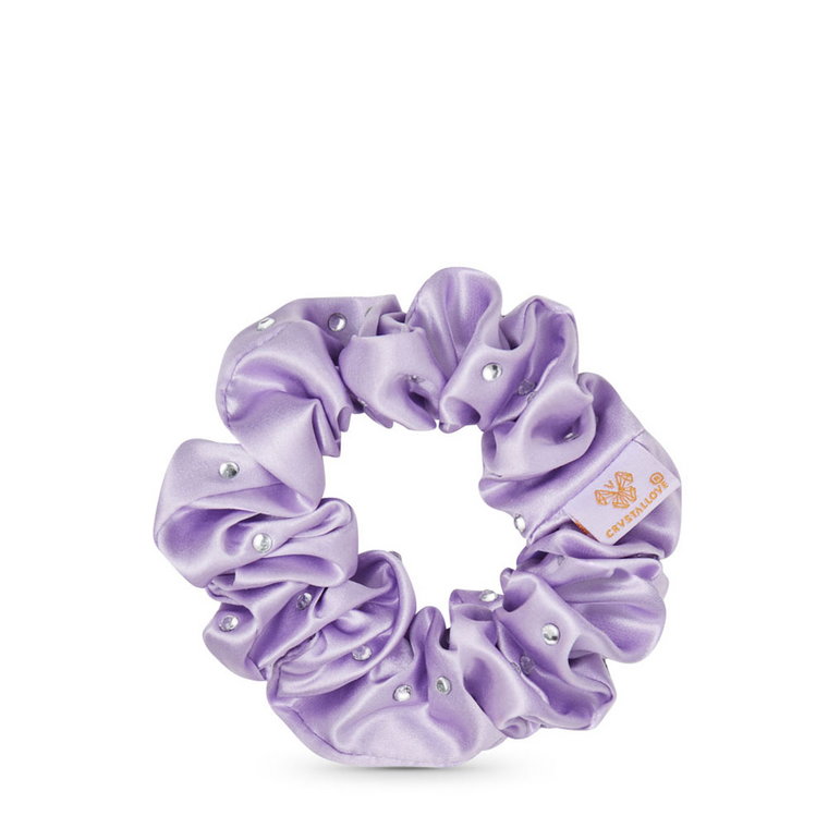 Crystallove Silk Scrunchie Lilac
