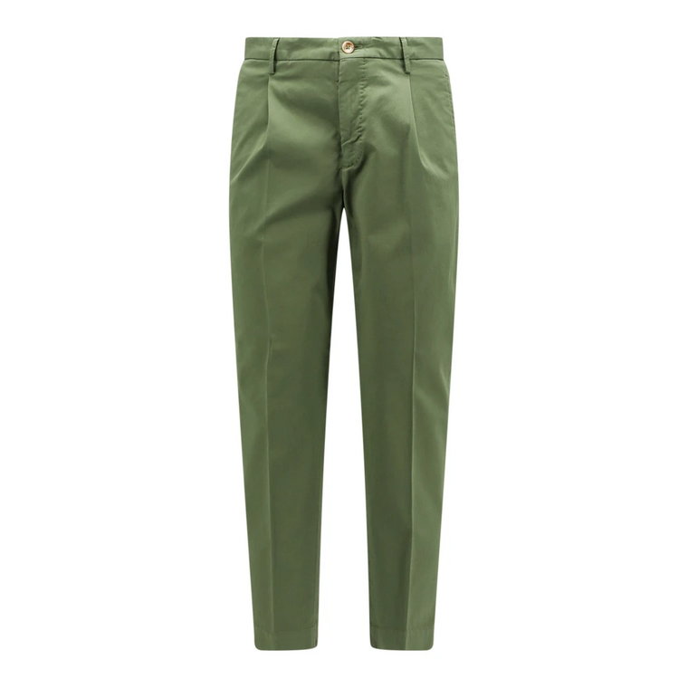 Zielone Spodnie Tapered Fit Incotex