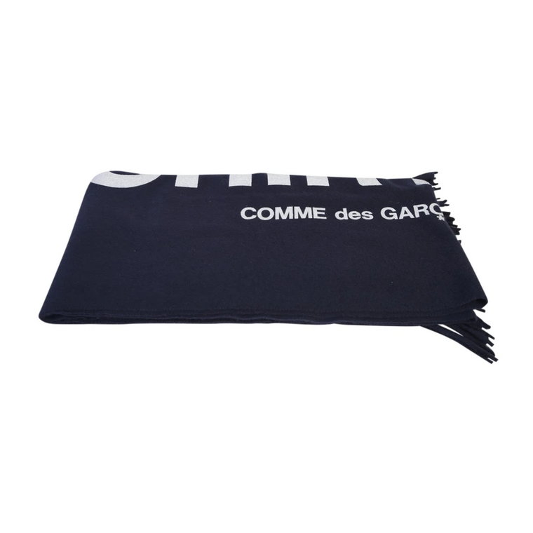Wełniany szal z frędzlami Comme des Garçons