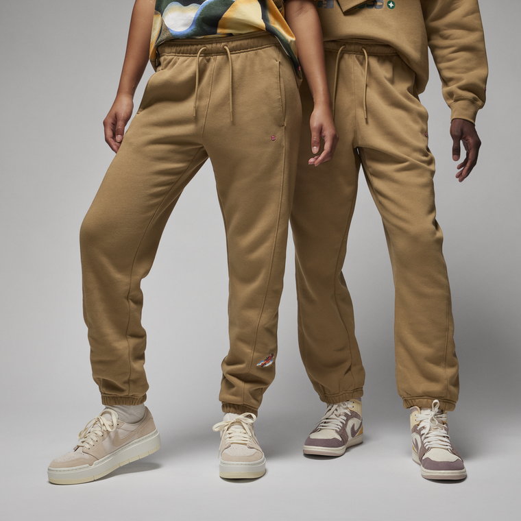 Spodnie z dzianiny Brooklyn Jordan Artist Series by Jordan Moss - Brązowy