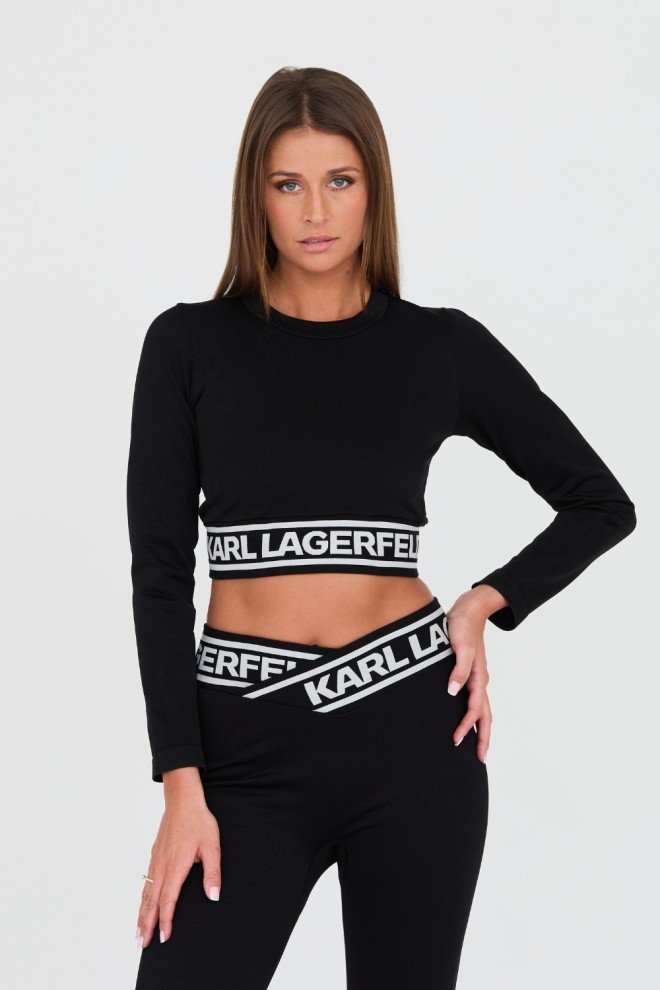 KARL LAGERFELD Czarny top